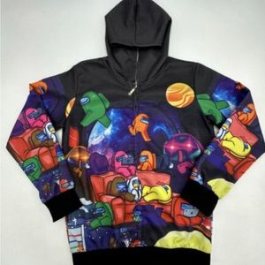 Among us zip up Hoodie size XS